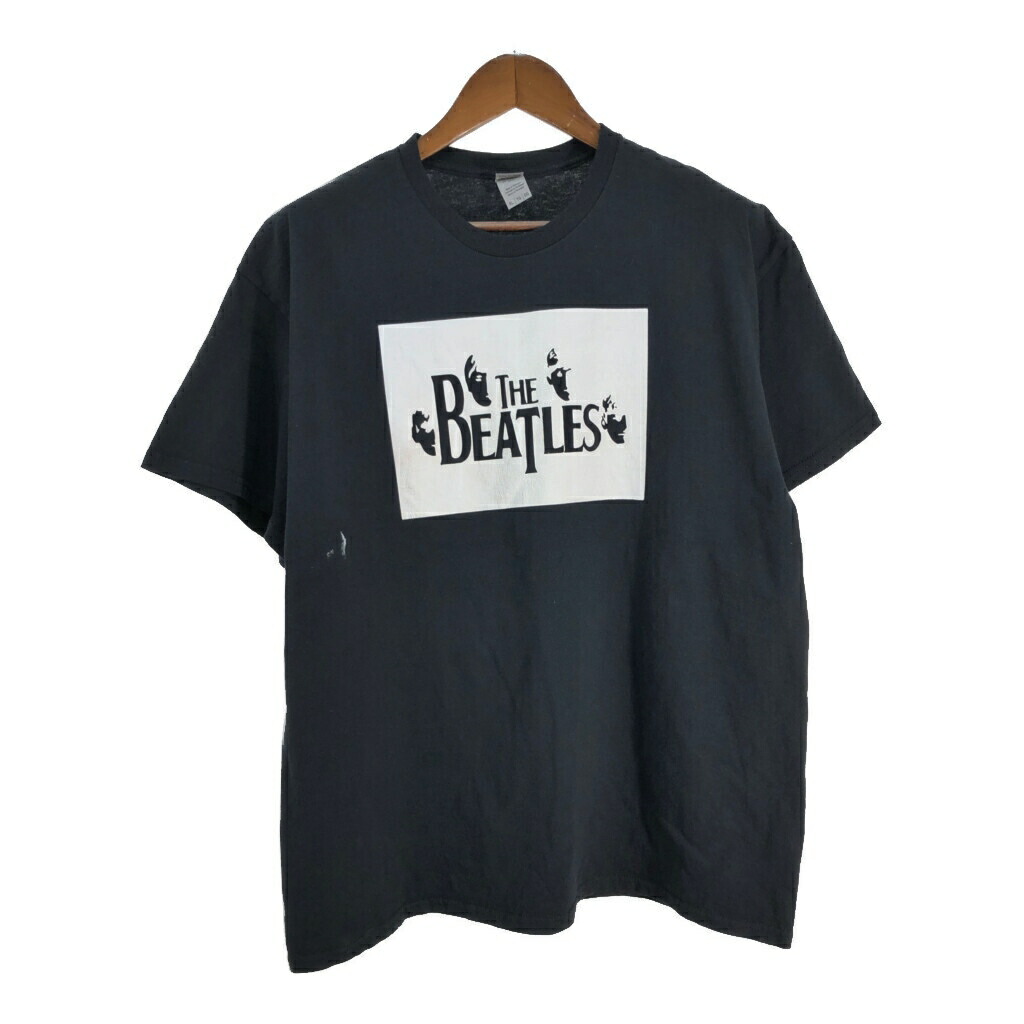 古着 90s ビートルズ 半袖 シャツ ロック バンド ブラック 黒 ④ 90s VINTAGE THE BEATLES Sgt. Pepper's Lonely Hearts Club