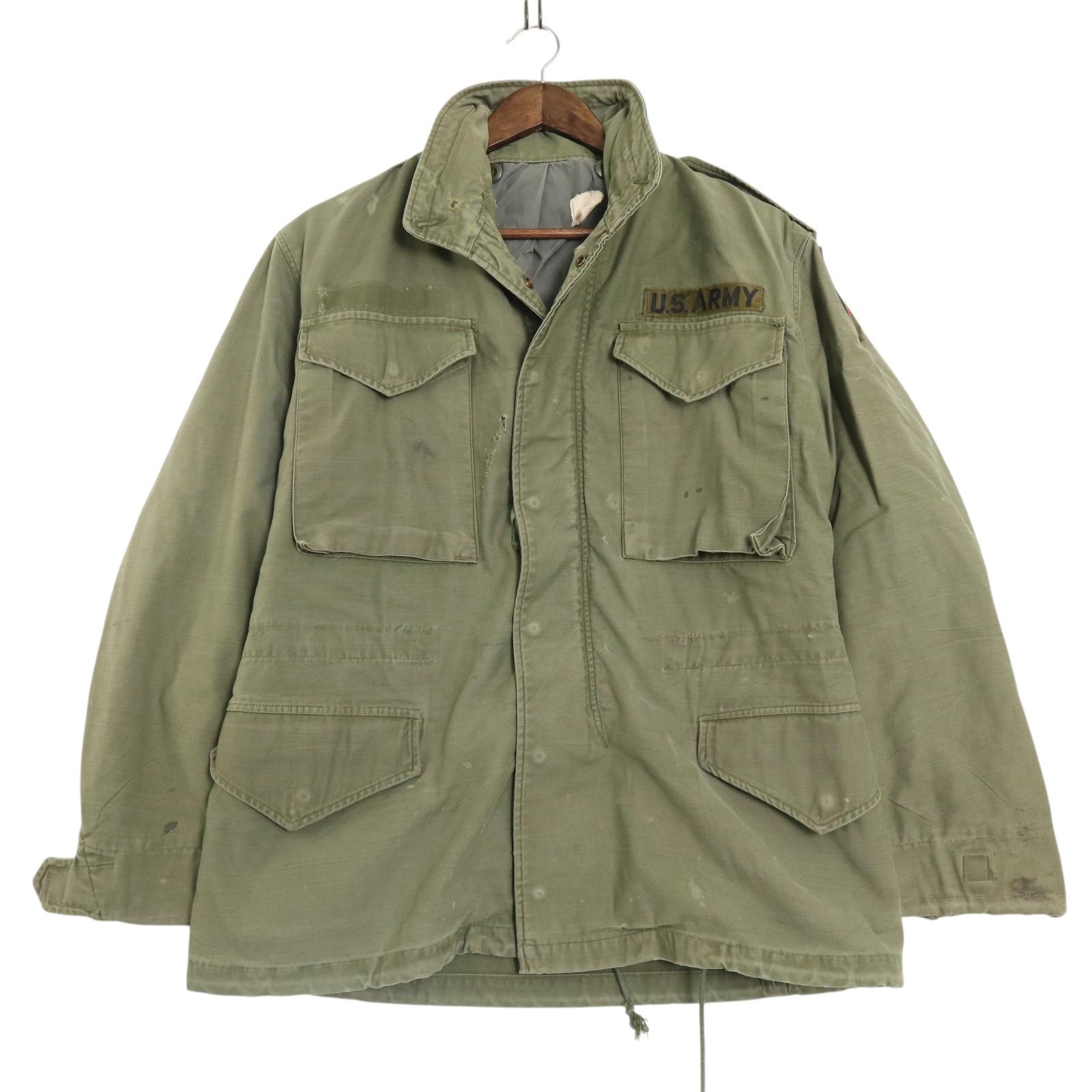 60年代 米軍実物 U.S.ARMY M-65 フィールドジャケット 2nd グレーライナー ヴィンテージ ミリタリー (メンズ X-SMALL相当)中古 古着 A4750