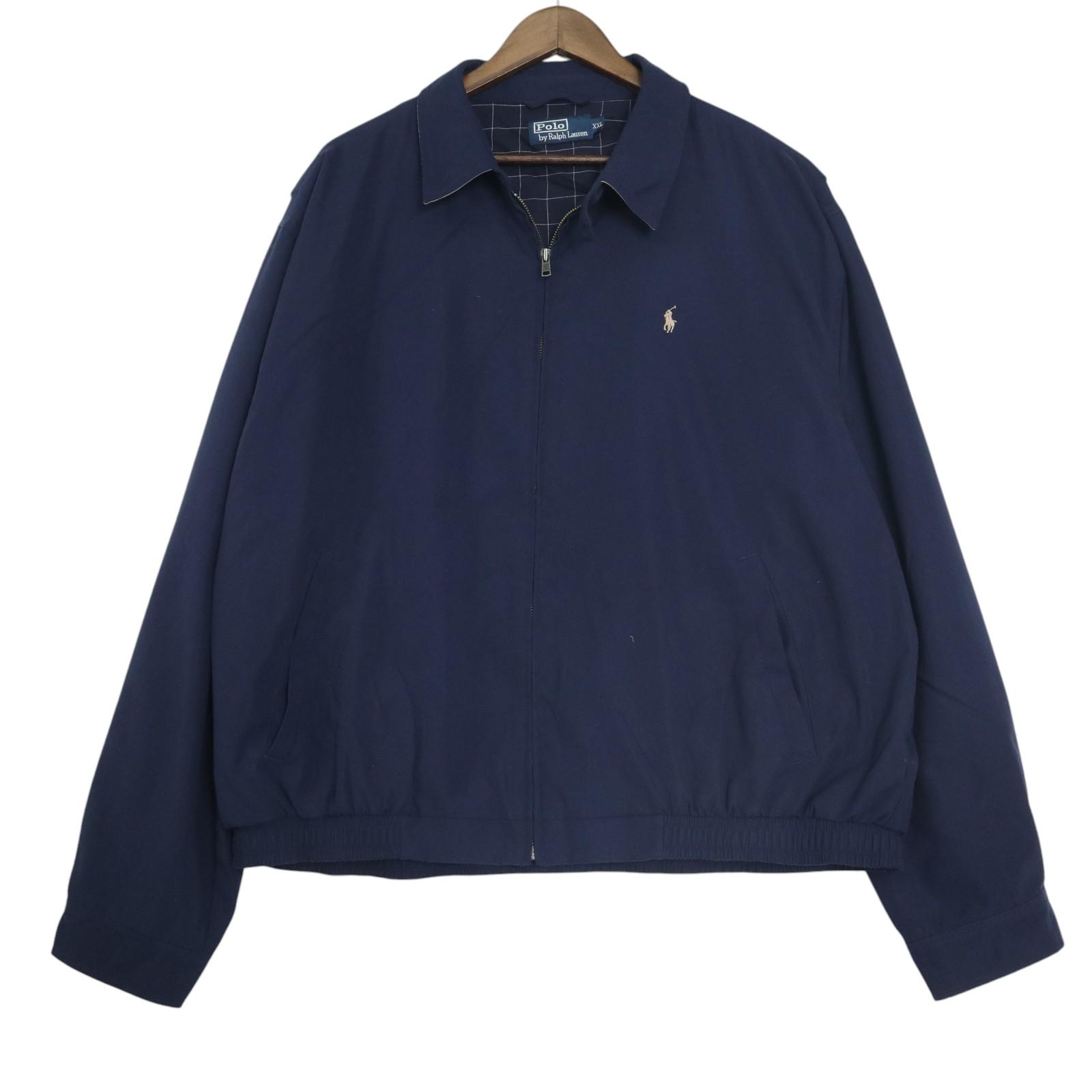 Polo by Ralph Lauren ポロ ラルフローレン スイングトップ ネイビー（メンズ XXL ）中古 古着 A4787｜YAMAHISA USEDCLOTHINGSHOP
