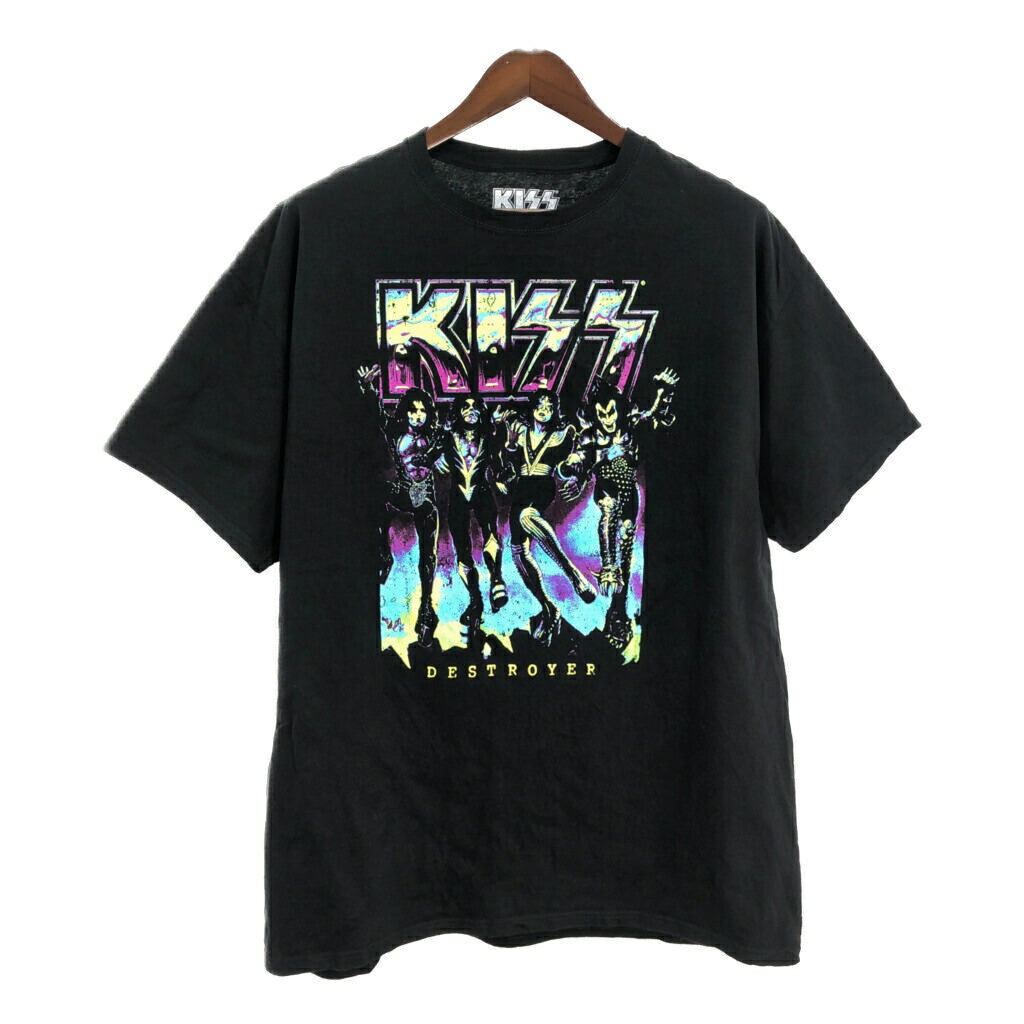 楽天市場】キッス バンドTシャツ ブラック KISS 半袖 黒 フォト
