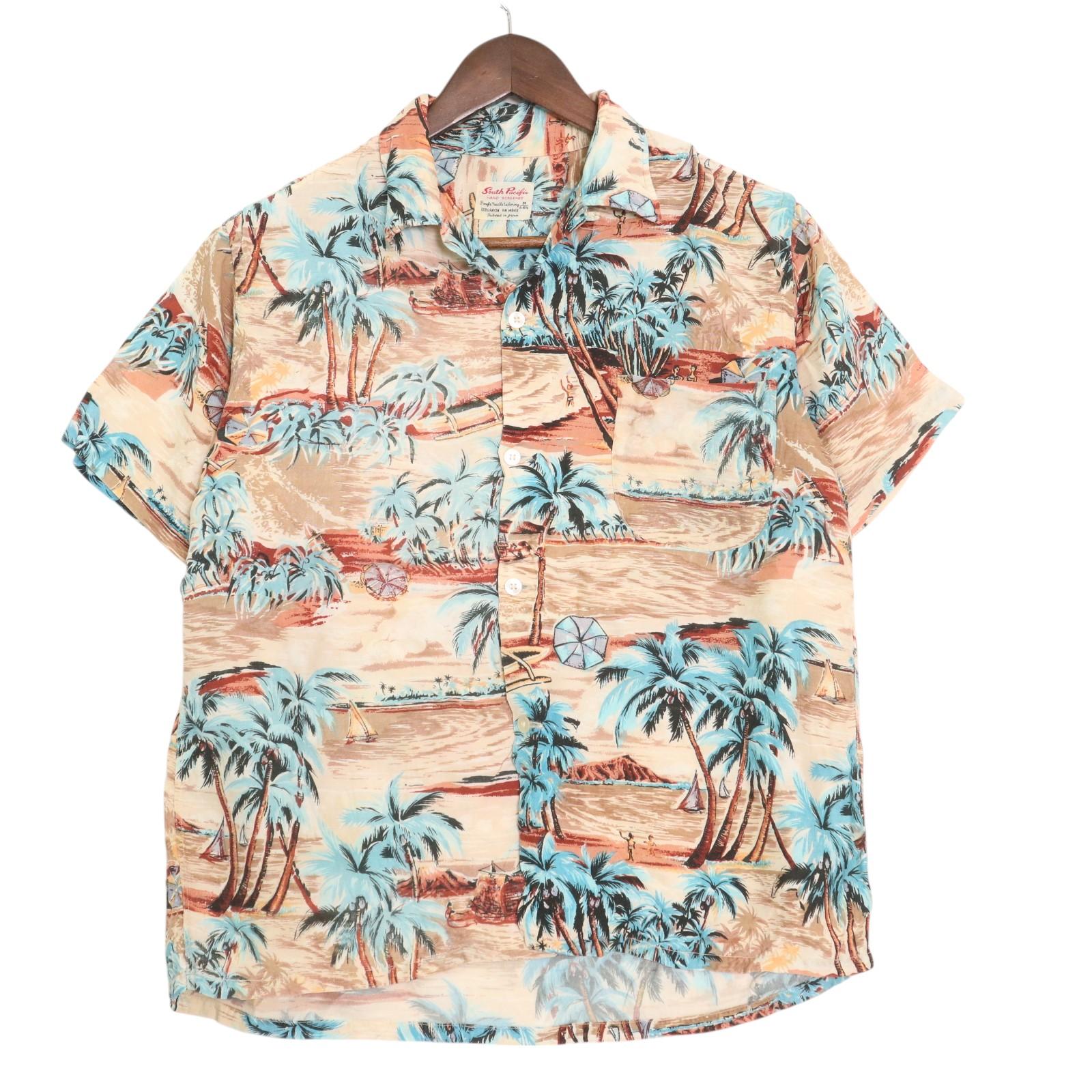 楽天市場】50s ヴィンテージ SEAWANEE 総柄 オープンカラー レーヨン