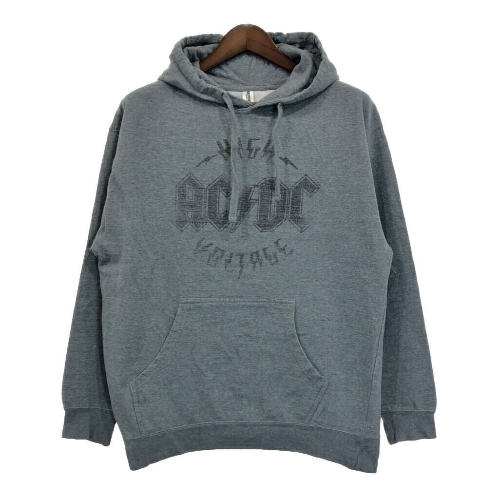 INDEPENDENT TRADING COMPANY ACDC エーシーディーシー スウェットパーカー グレー(メンズ L)中古 古着 T6904