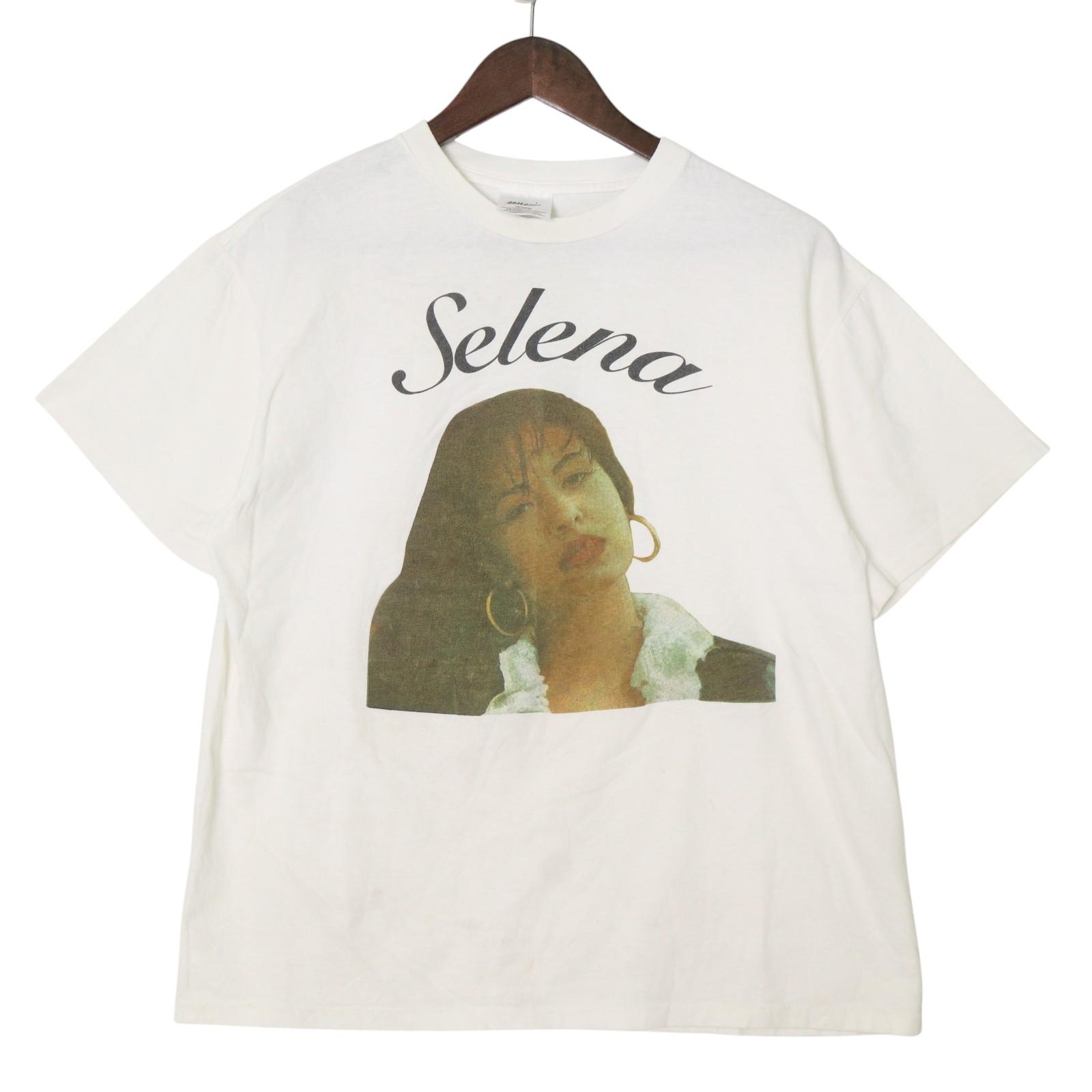 90年代 Selena セレーナ 半袖Ｔシャツ ホワイト(メンズ L)中古 古着 A5040