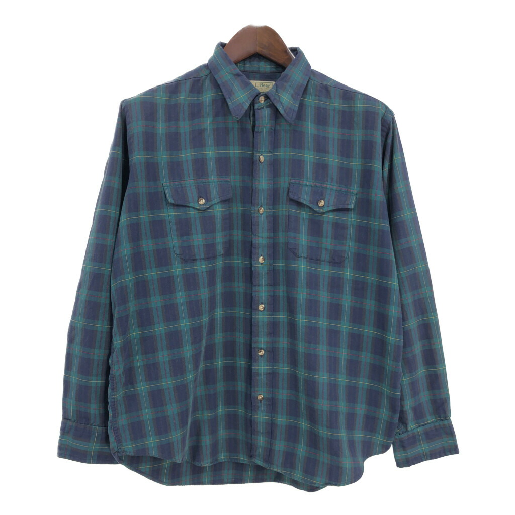 ヴィンテージ古着L.L.Bean エルエルビーン　チェック柄ダッフルコート　L ヴィンテージ古着L.L.Bean エルエルビーン チェック柄ダッフル