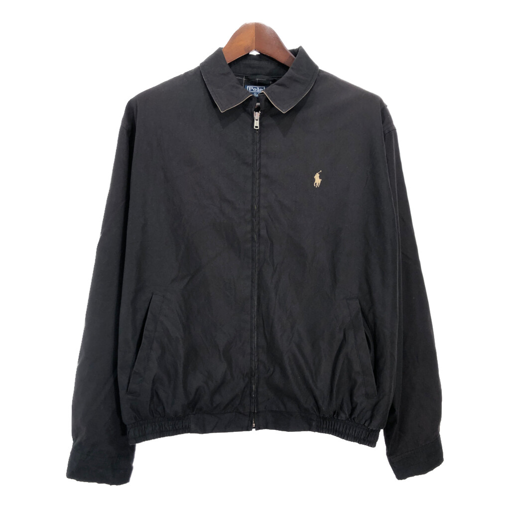 Polo by Ralph Lauren ポロ ラルフローレン スイングトップ ブラック(メンズ L)中古 古着 T9214|YAMAHISA USEDCLOTHINGSHOP