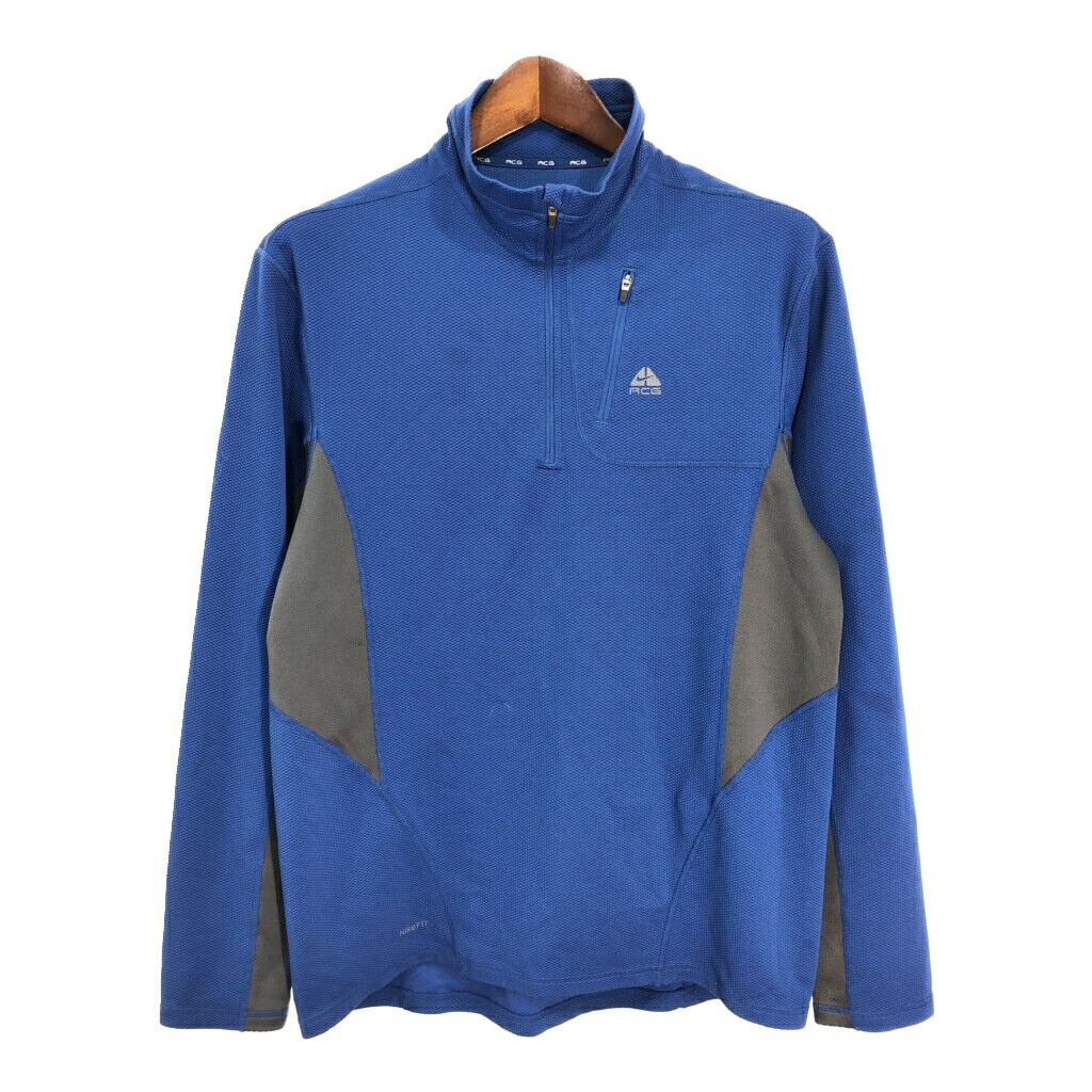 ジャケット・アウター NIKE ACG half zip pullover M Vintage 90s Nike ACG Fleece Sweatshirt Hoodie Half Zipper
