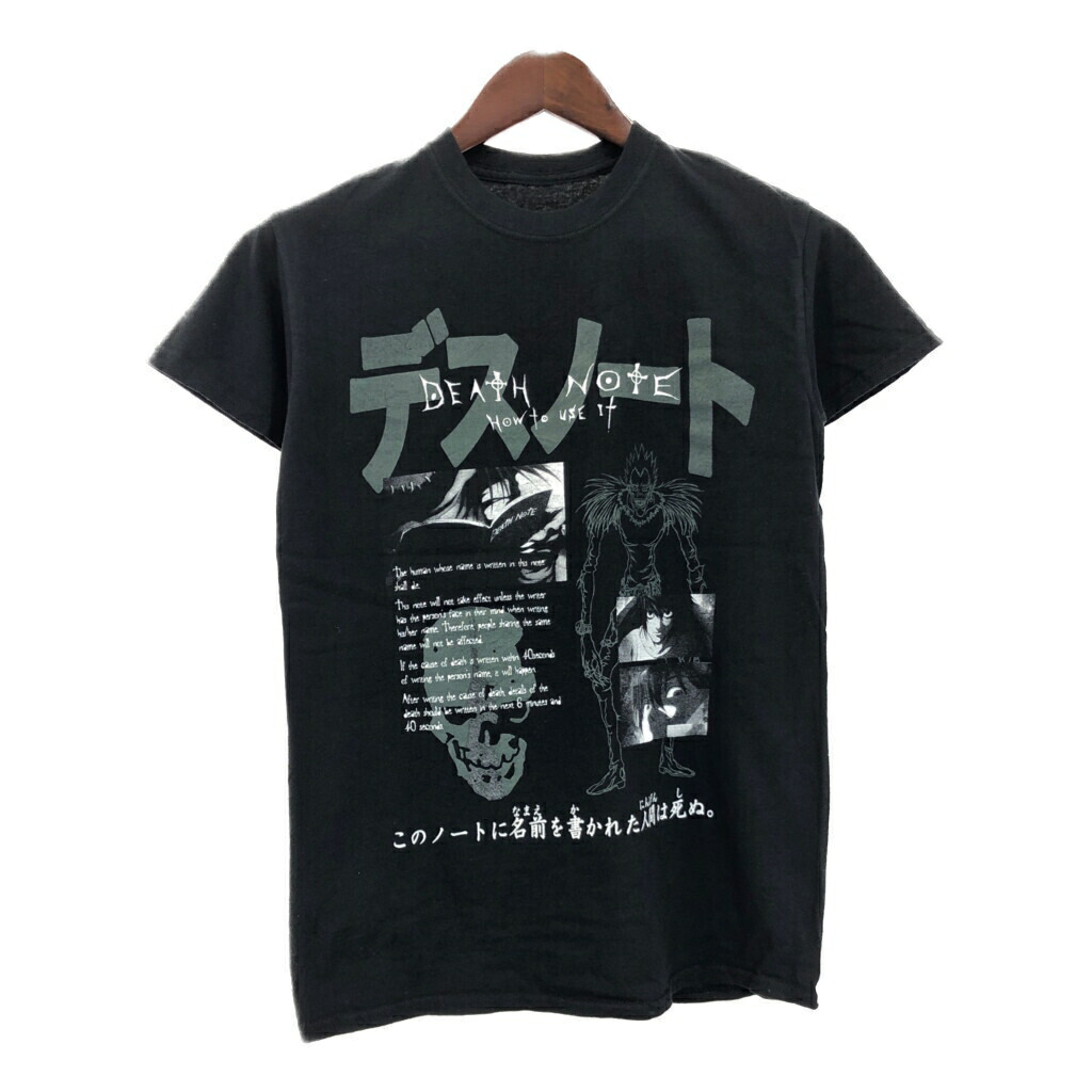 デスノート Tシャツ 黒 death note アニメTシャツ リューク デスノート 死神 リューク アニメTシャツ ブラック DEATH NOTE