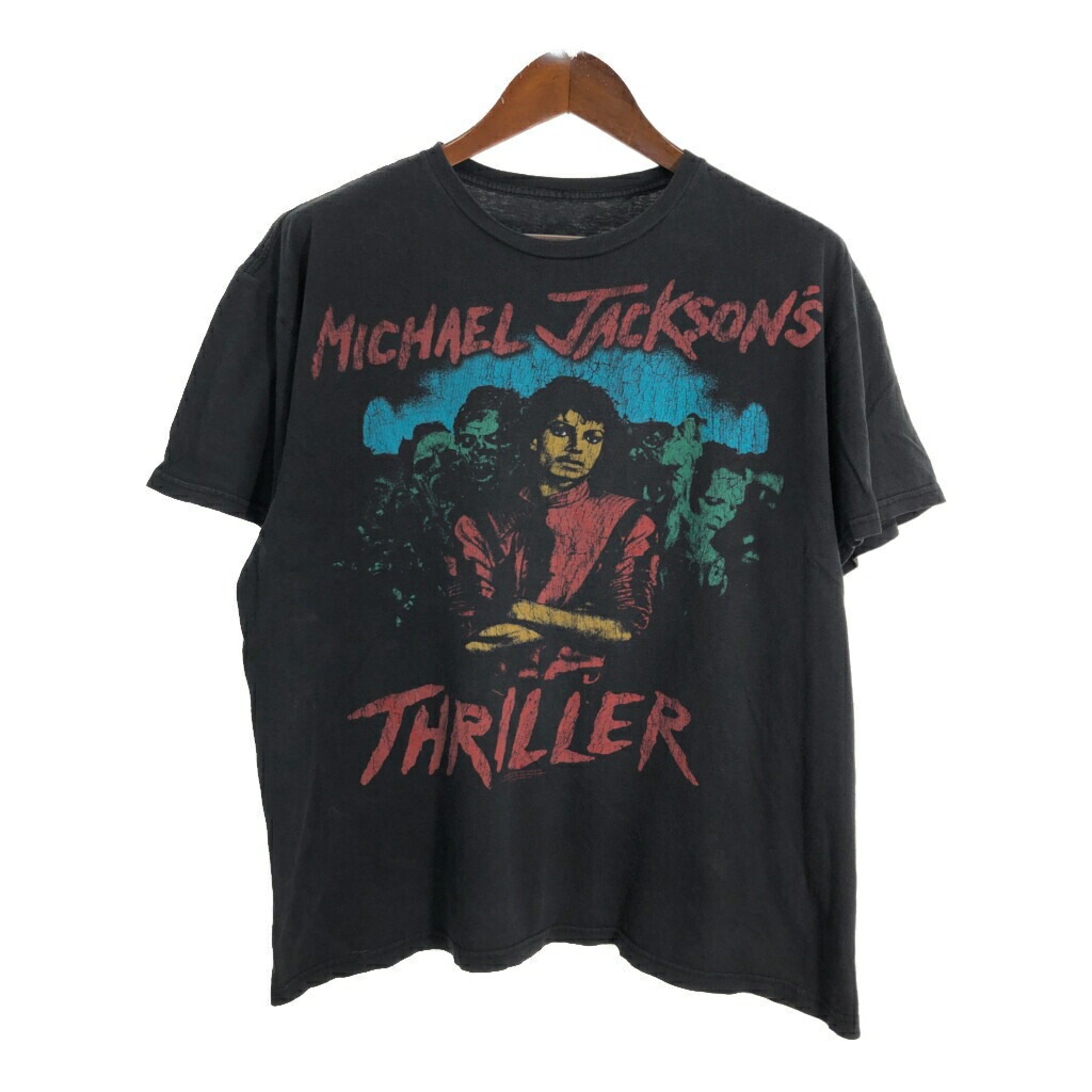 19177　マイケルジャクソン　Ｔシャツ　1958-2009　黒　サイズＬ MICHAEL JACKSON in Memory 1958-2009 - Vintage T-shirt - 100