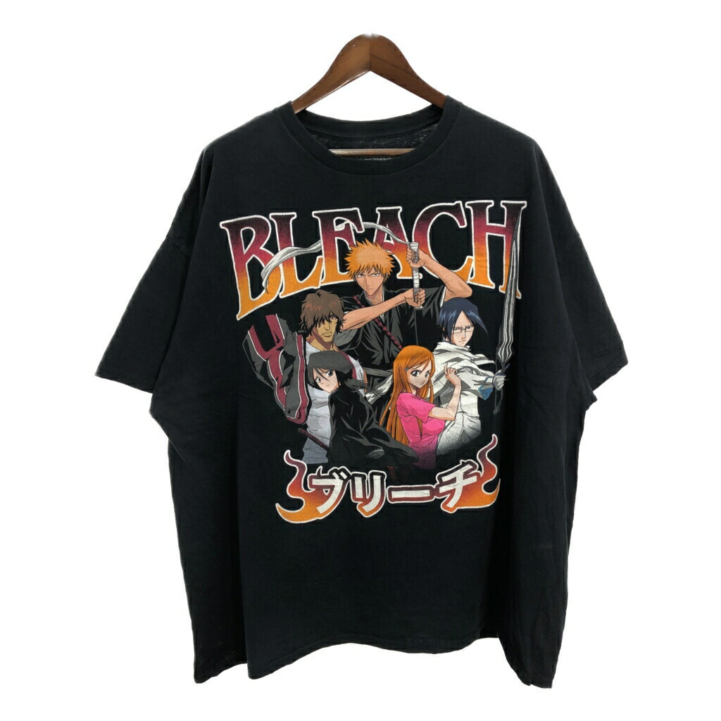 BLEACH ブリーチ 半袖Ｔシャツ アニメ キャラクター ブラック(メンズ 3XL)中古 古着 U0070