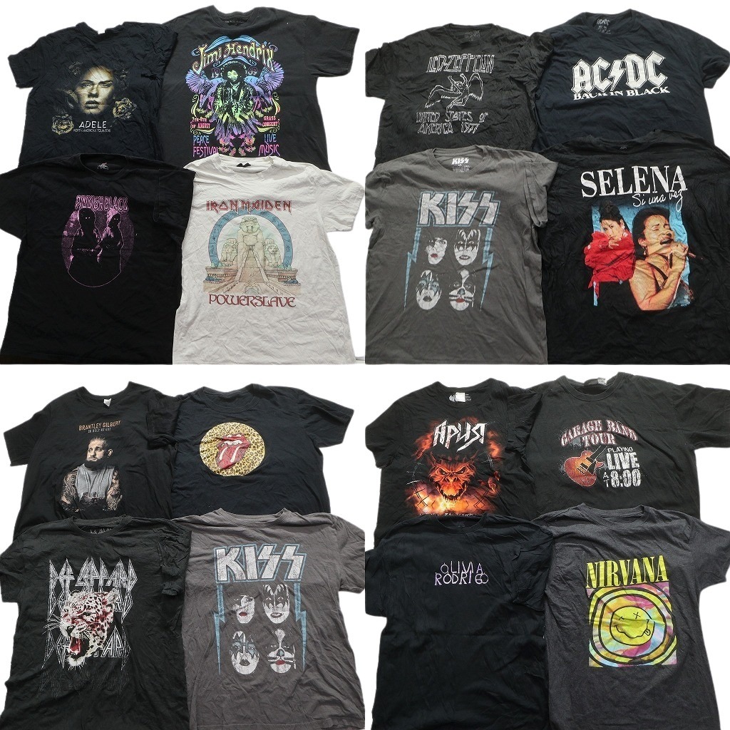 楽天市場】古着卸 まとめ売り 音楽・バンド 半袖Tシャツ 16枚セット  