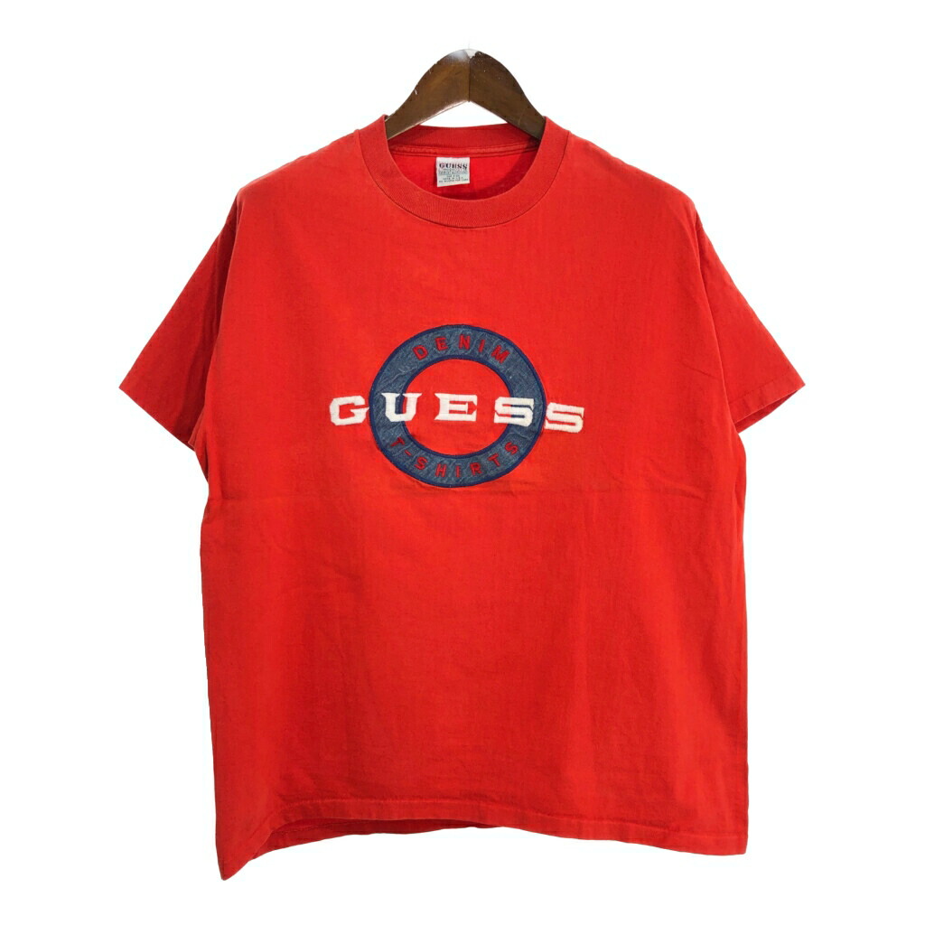 楽天市場】USA製 90s GUESS JEANS Logo Border S/S Tee 赤白紺 M