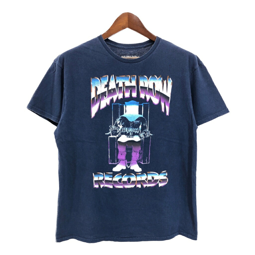 ヴィンテージ　DEATH ROW Ｔ−シャツ Death Row Records Red Vintage Short Sleeve T-shirt For Men