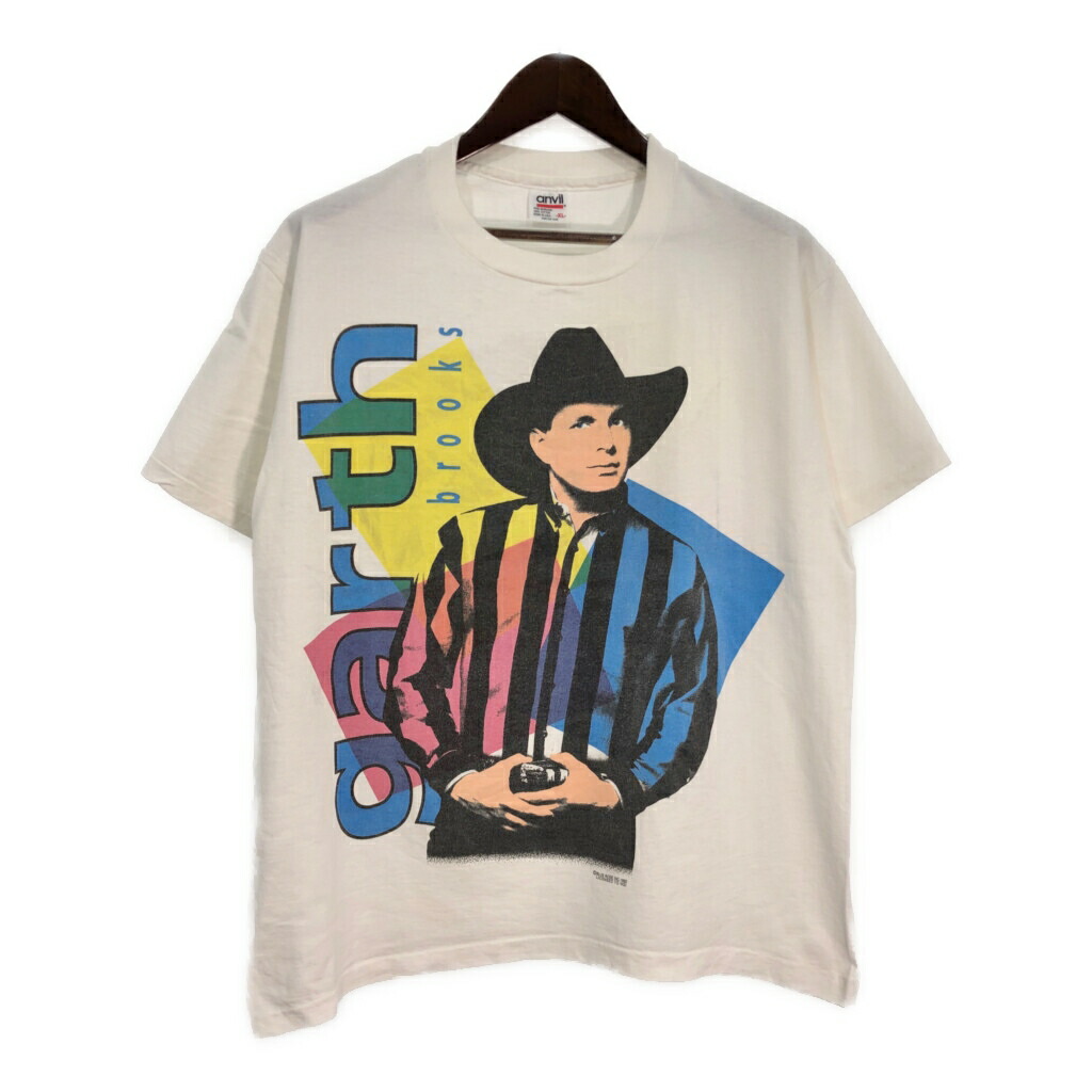 90年代ヴィンテージヘインズ　ガース・ブルックス　Tシャツシングルステッチ XL 古着 90年代 USA製 HANES ヘインズ Garth Brooks ガース