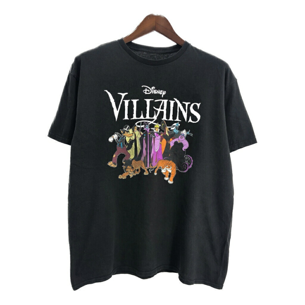 【激レア】古着 90s ディズニー ヴィランズ 半袖 シャツ ブラック 黒 ② 楽天市場】ヴィランズ キャラクターTシャツ サイズ表記 L