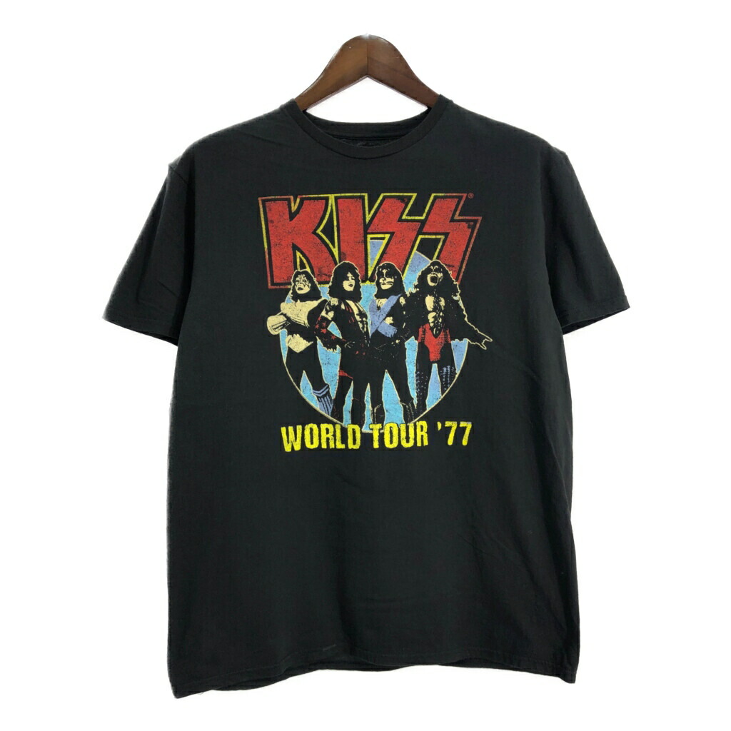 バンドT kiss 黒　サイズL 楽天市場】キッス kiss Tシャツ ワイドシルエット オーバー