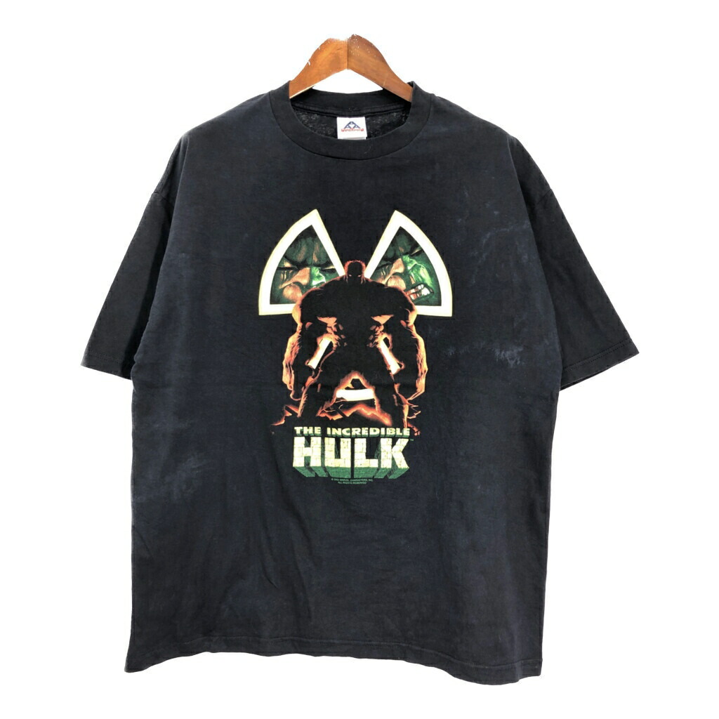 00年代 MARVEL マーベル Incredible Hulk インクレディブル・ハルク 半袖Ｔシャツ ムービー キャラクター(メンズ XL)中古 古着 U1673