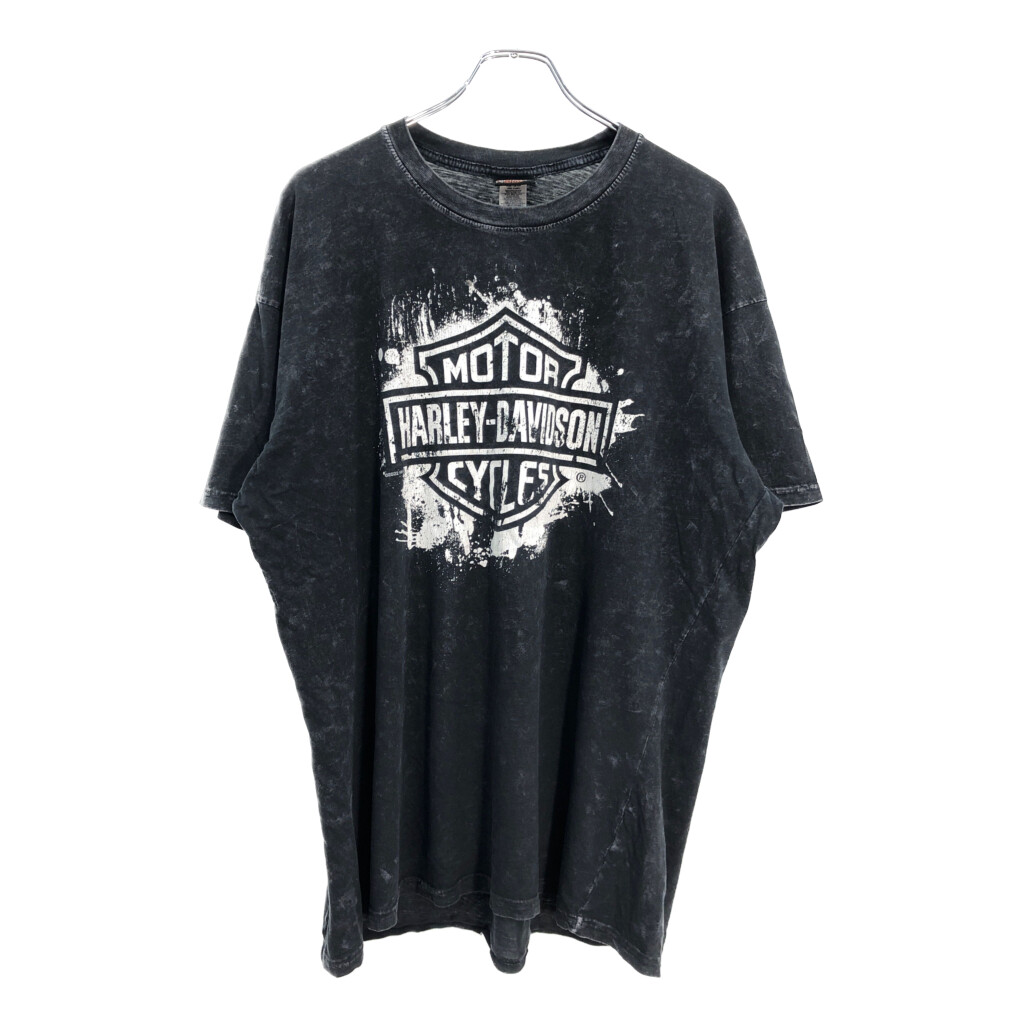 HARLEY DAVIDSON ハーレーダビッドソン モーターサイクル Ｔシャツ ブラック(メンズ XL)中古 古着 U1696