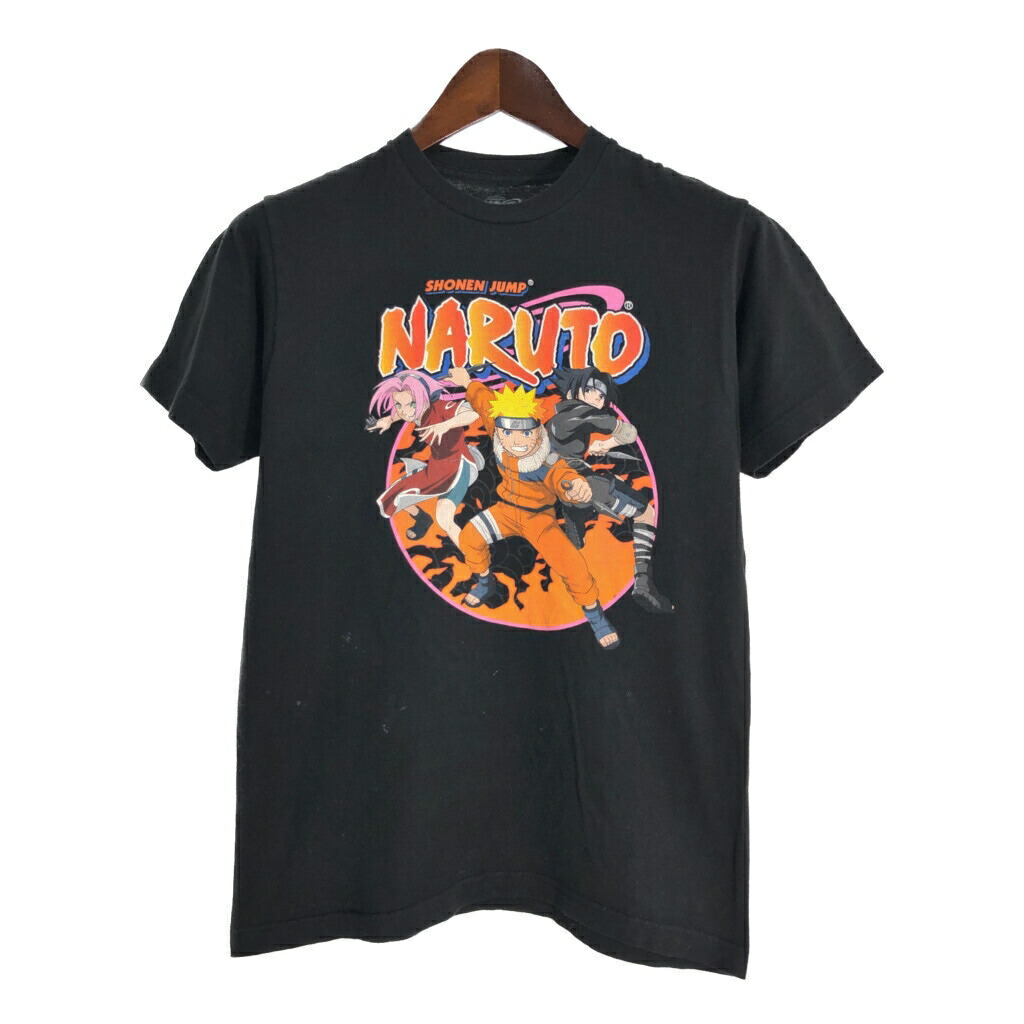 楽天市場】XZ115 00s ナルト NARUTO アニメ Tシャツ 古着 全員集合 黒T
