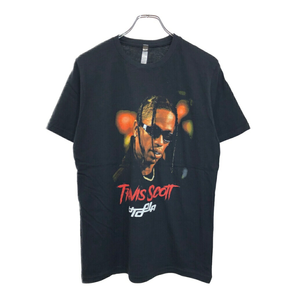 TRAVIS SCOTT トラヴィス・スコット UTOPIA ユートピア 2023 ツアーＴシャツ ミュージシャン ブラック(メンズ M)中古 古着 U2398