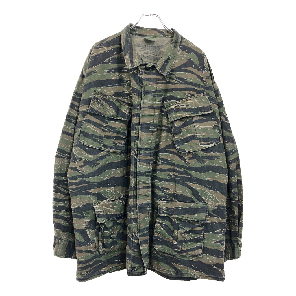 ROTHCO ロスコ タイガーストライプ フィールドジャケット 大きいサイズ ミリタリー(メンズ XX-LARGE REGULAR)中古 古着 U3908|YAMAHISA USEDCLOTHINGSHOP