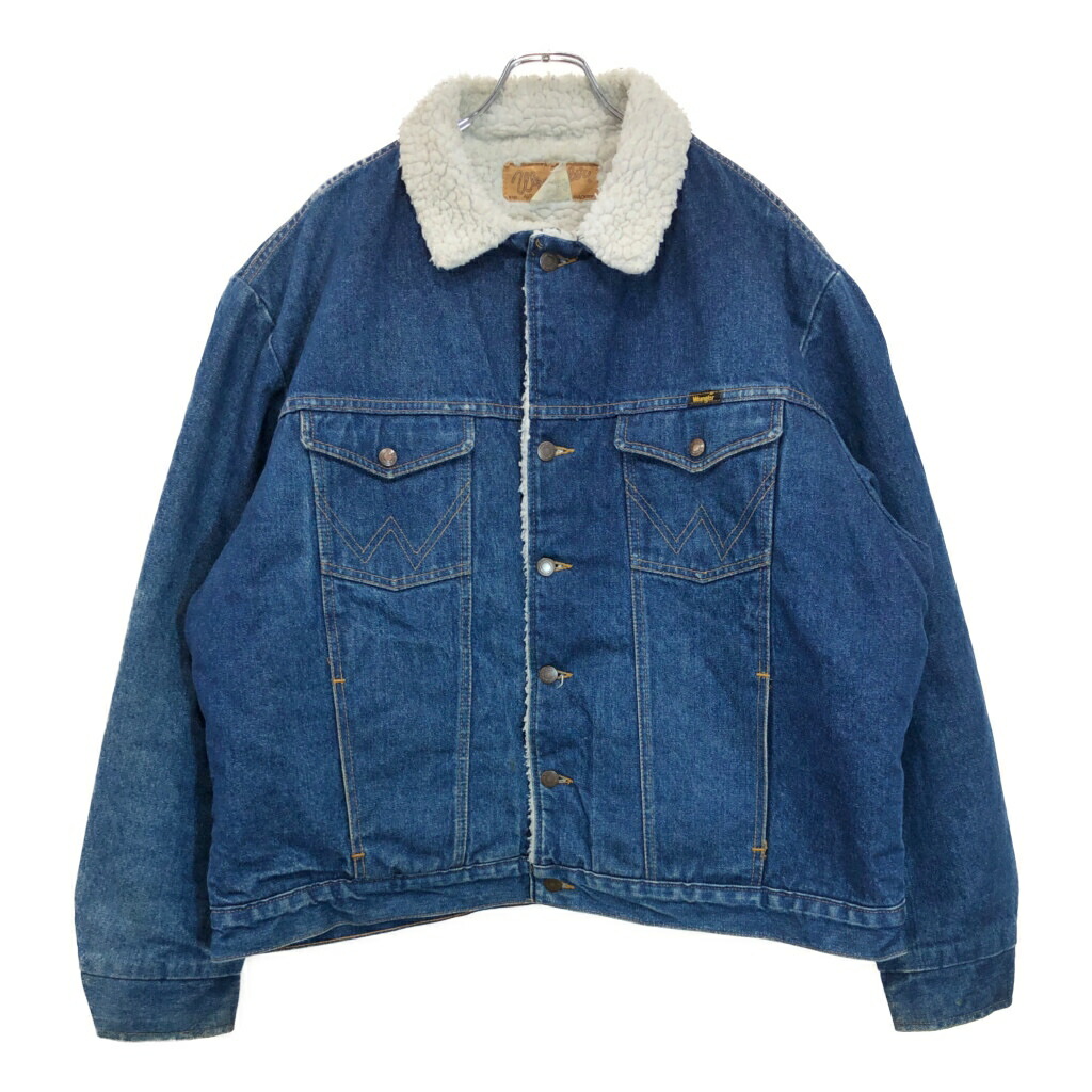 ラングラー デニムボアジャケット ブラック ビッグサイズ 3XL US古着 87f2b442c890cc84c2c17503dd7bd3