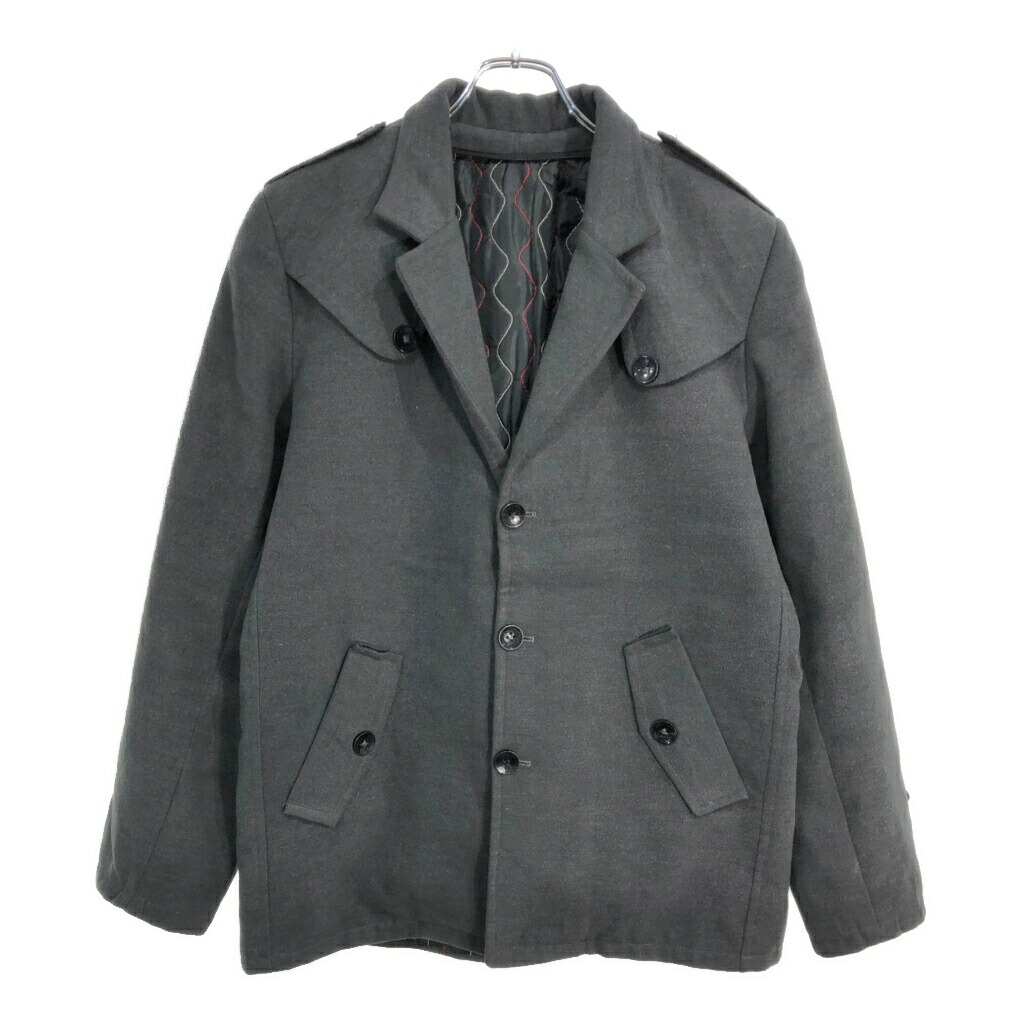 イタリア製 Salvatore Ferragamo サルヴァトーレ フェラガモ ウールジャケット グレー(メンズ 50)中古 古着 U5051