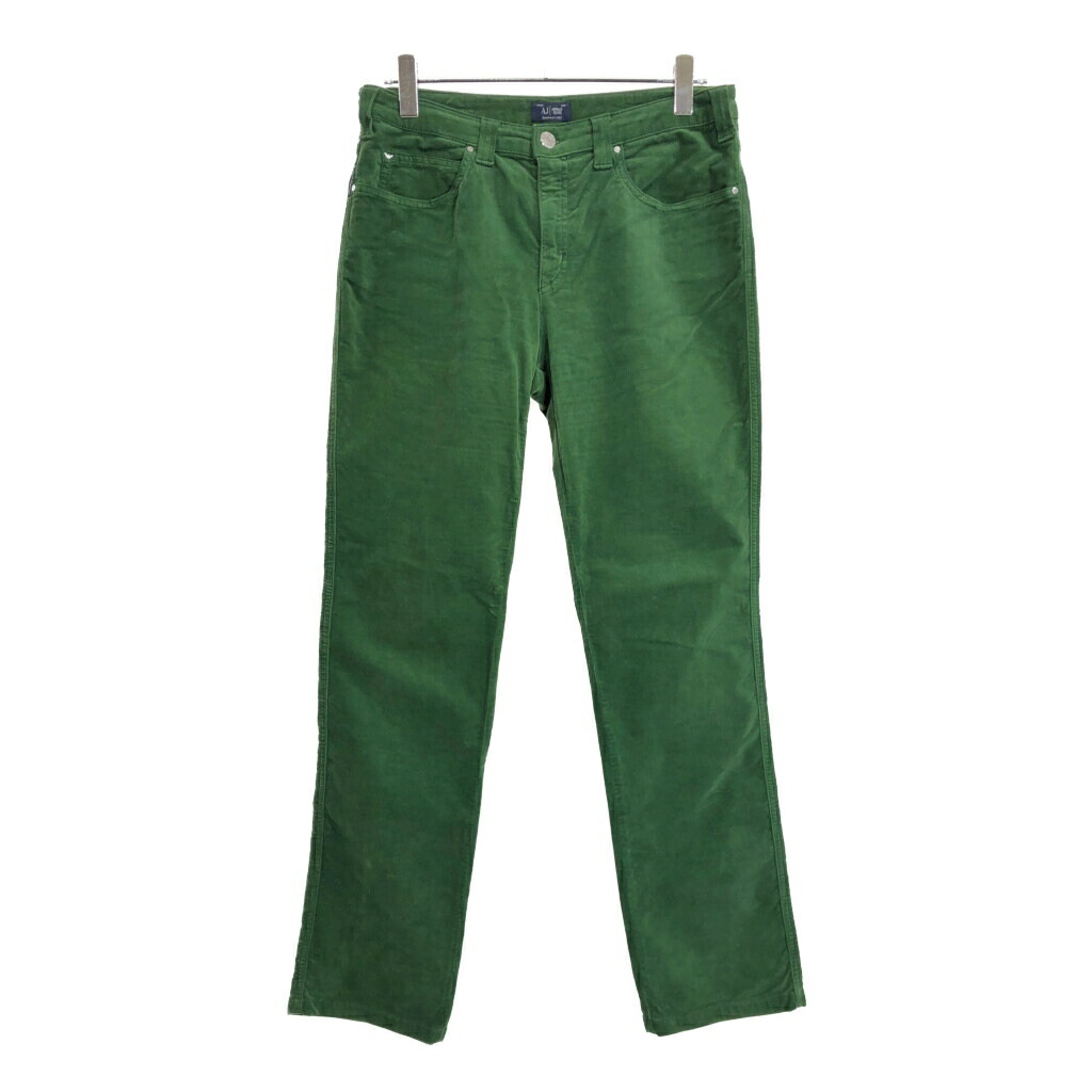 ARMANI JEANS アルマーニ ジーンズ コーデュロイパンツ グリーン(メンズ W33)中古 古着 U5320