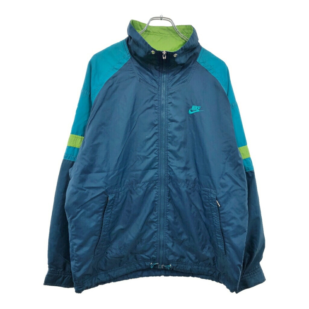 NIKE ナイロンジャケット 90's NIKE ナイキ ナイロンジャケット 緑/白/黒 XLサイズ | The