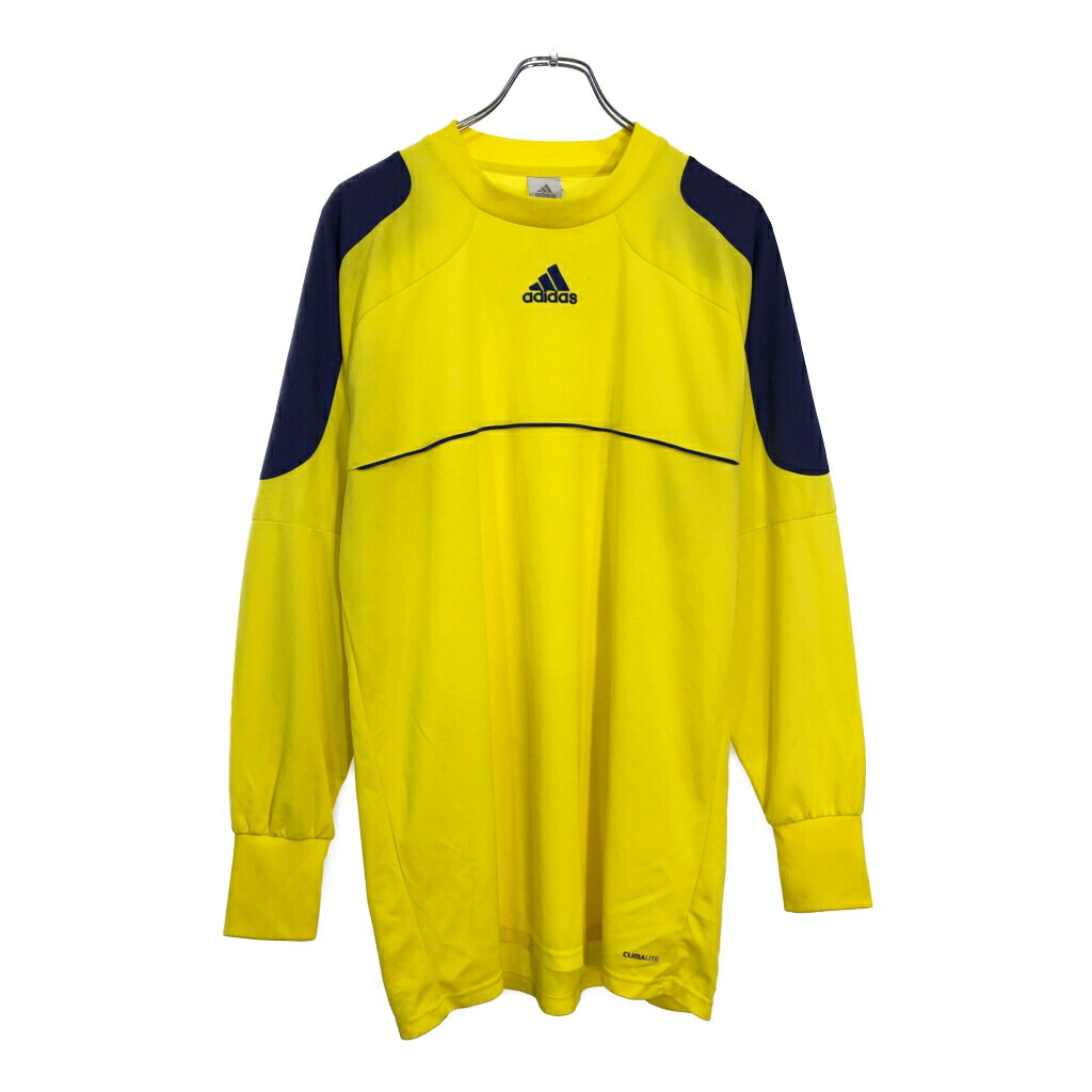 00年代 adidas アディダス 長袖Ｔシャツ スポーツ イエロー(メンズ L)中古 古着 U5595