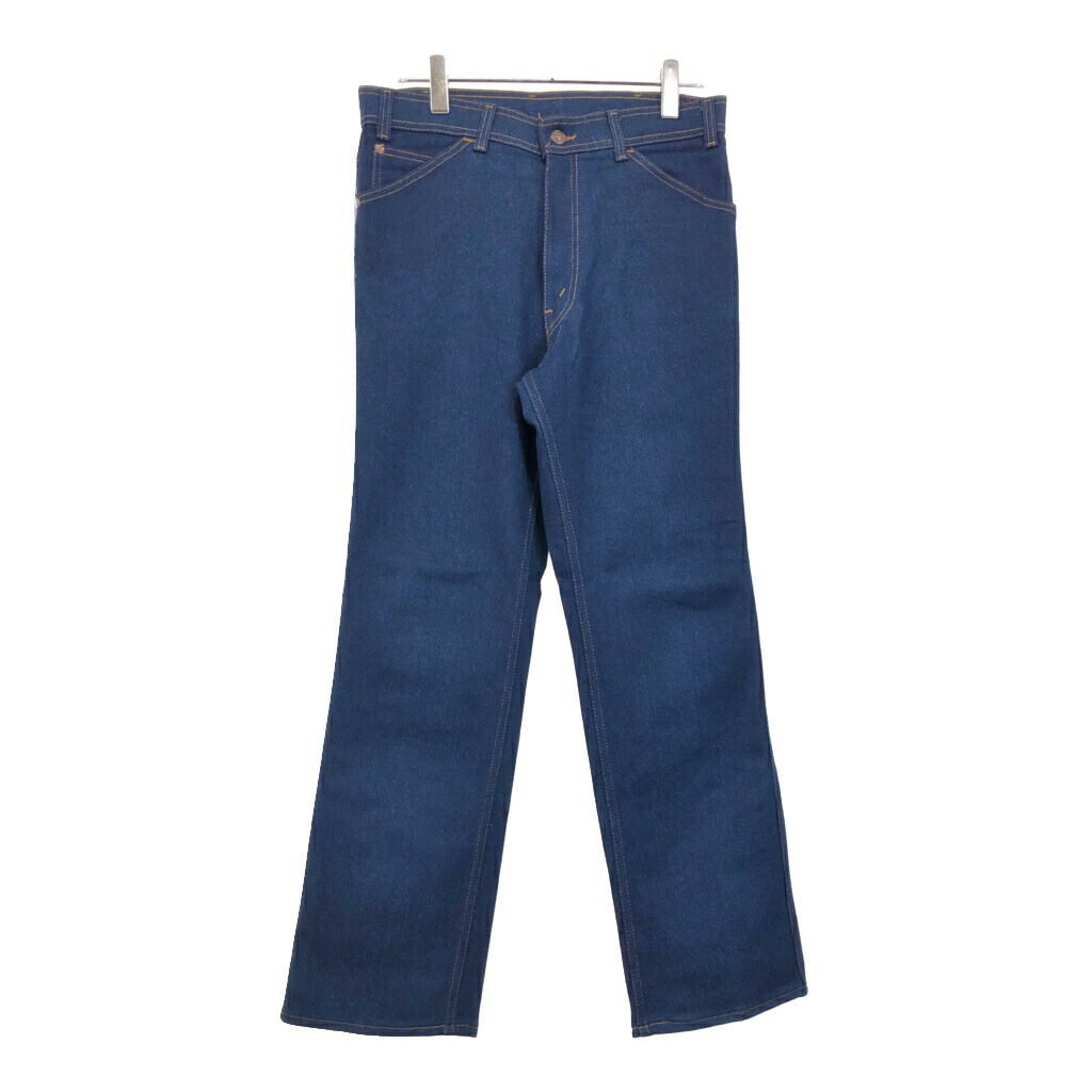70年代 USA製 Levi's リーバイス ACTION CASUALS 43535-0217 デニムパンツ ブルー(メンズ W34 L31)中古 古着 U5753