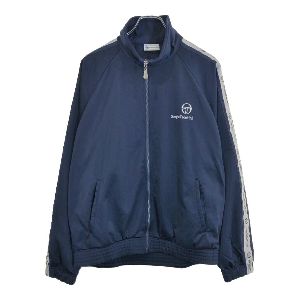 【激レア✨】セルジオタッキーニ デカロゴプリント&ロゴ刺繍 ジャージ ブルゾン Sergio Tacchini - 【希少】90s セルジオタッキーニ トラック