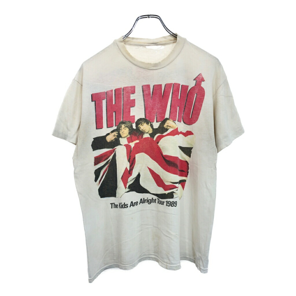 80年代 The Who ザ・フー 1989 ツアーＴシャツ バンド ホワイト(メンズ S相当)中古 古着 U7558 13,794円