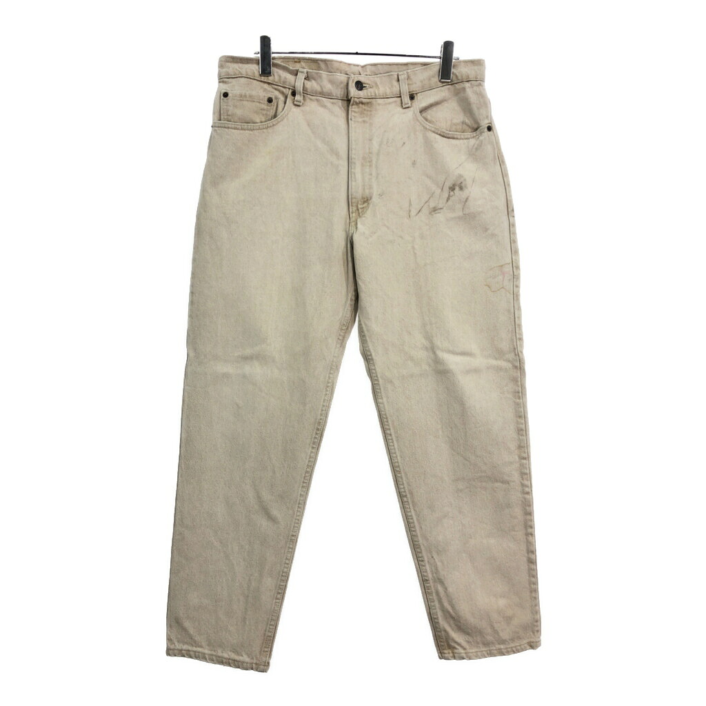90年代 USA製 Levi's リーバイス 550 デニムパンツ 大きいサイズ ベージュ(メンズ W38 L30)中古 古着 U7847 9,361円