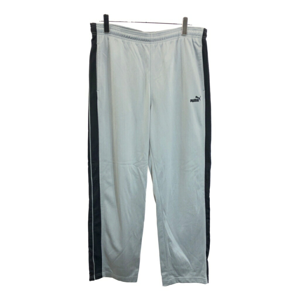 PUMA プーマ トラックパンツ スポーツ シルバー(メンズ XL)中古 古着 U8385