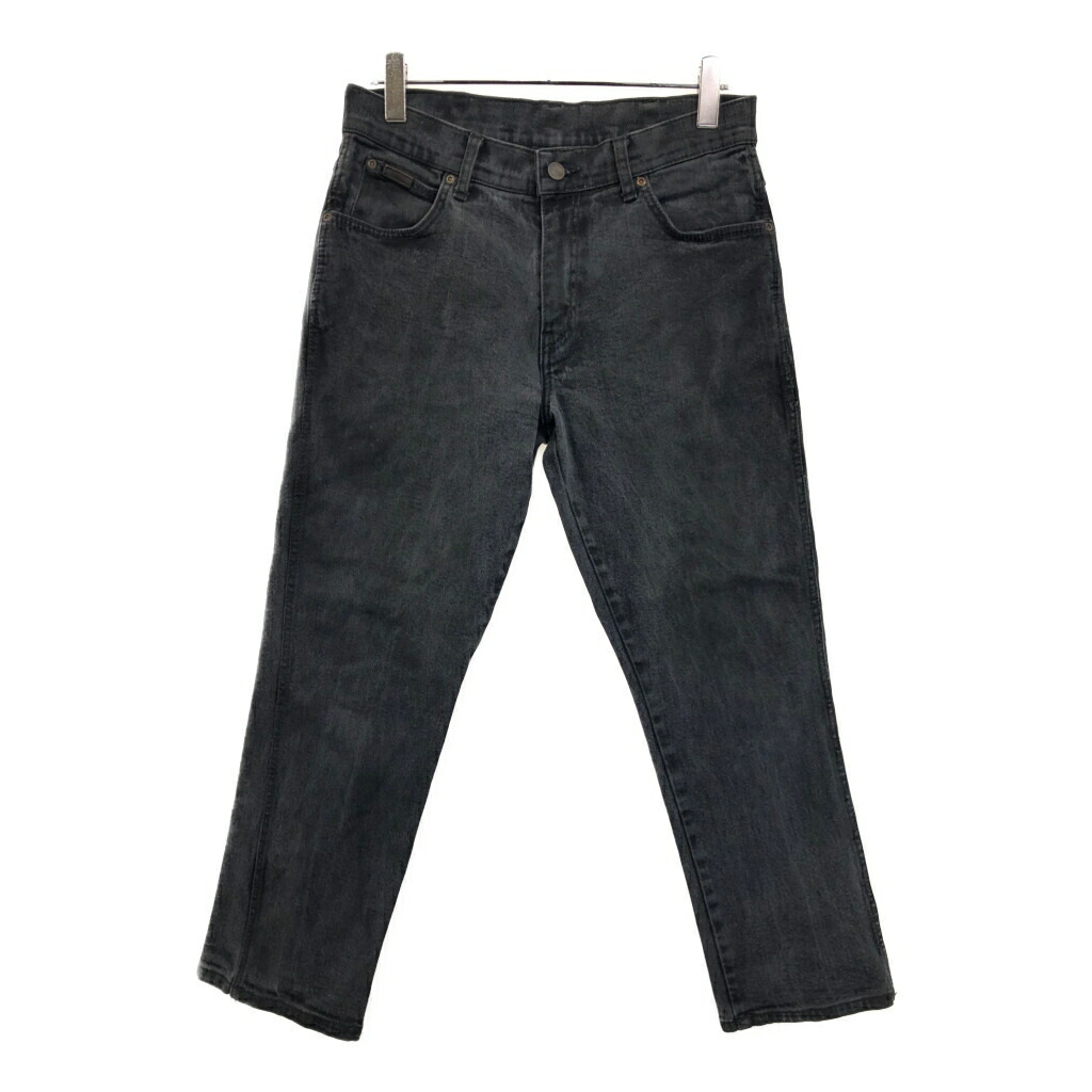 Wrangler ラングラー デニムパンツ 後染め ブラック(メンズ W33 L34)中古 古着 U8843