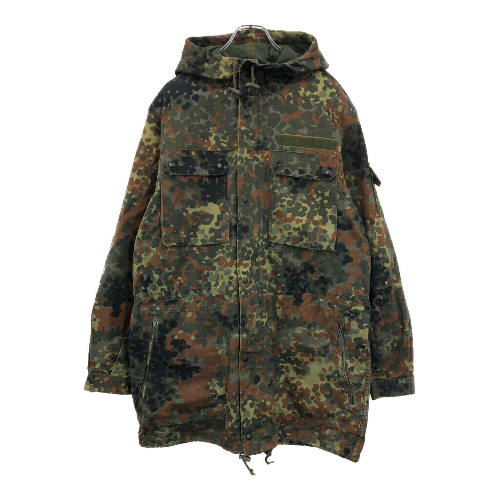 90年代 ドイツ軍 フレクターカモ フィールドパーカージャケット ユーロ ミリタリー(メンズ 185-195)中古 古着 U8945
