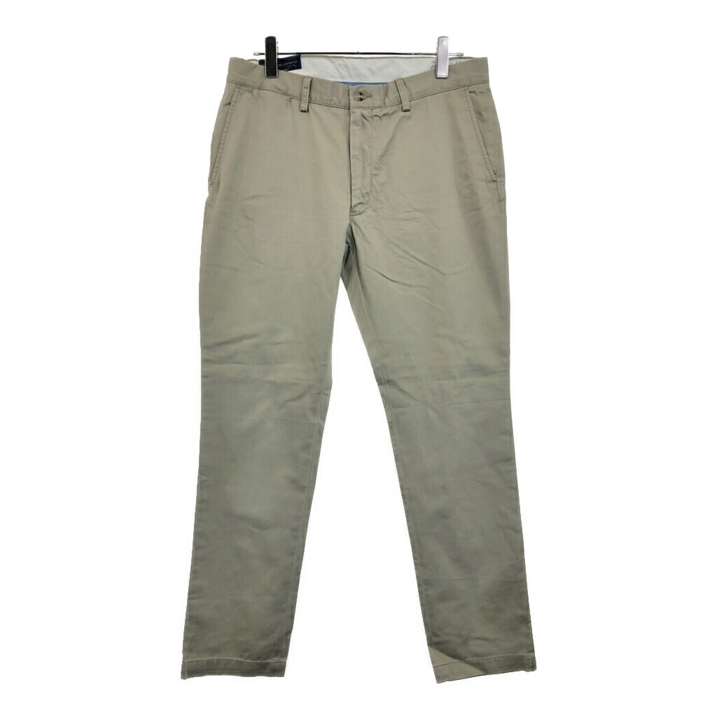 90s ラルフローレン ポロチノ ツータックチノ ベージュ未使用 W33 L32 美品 90s Polo by Ralph Lauren ポロラルフローレン ツータック 細畝
