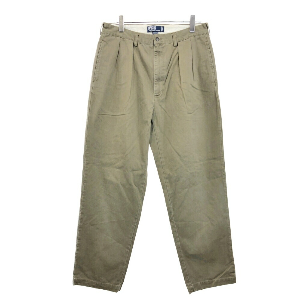 楽天市場】90s POLO RALPH LAUREN 2タック コットン チノ パンツ 32 32