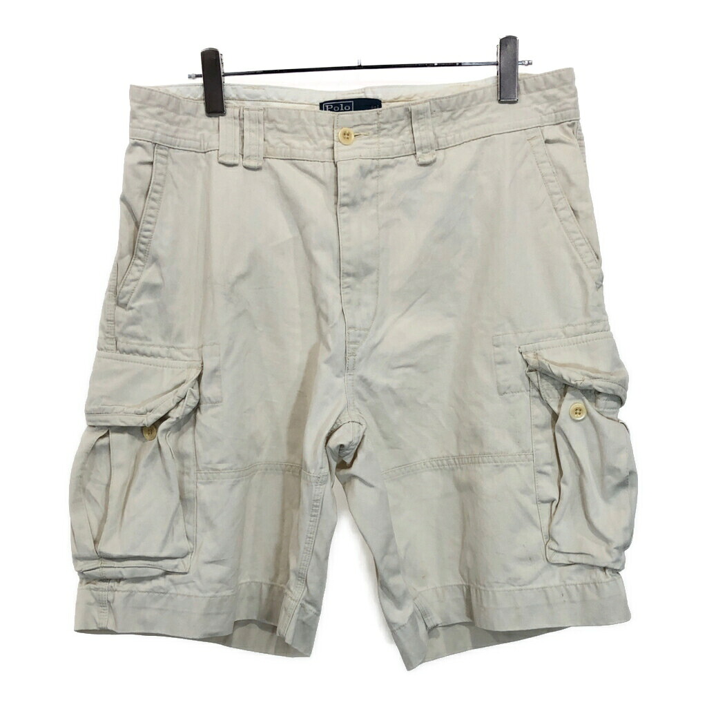 Polo by Ralph Lauren ポロ ラルフローレン カーゴ チノショートパンツ ポロチノ アイボリー(メンズ 36)中古 古着 U9521