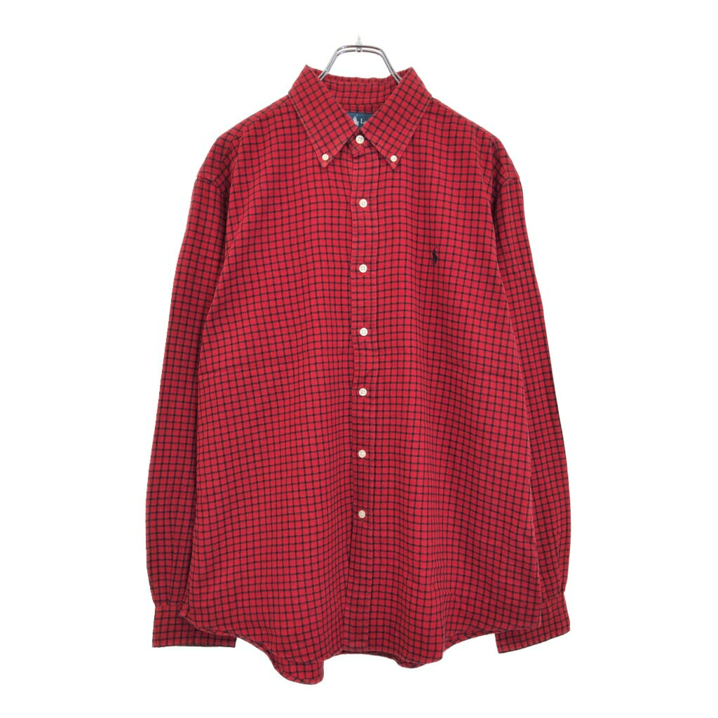 楽天市場】RALPH LAUREN ラルフローレン ネルシャツ 長袖シャツ 刺繍