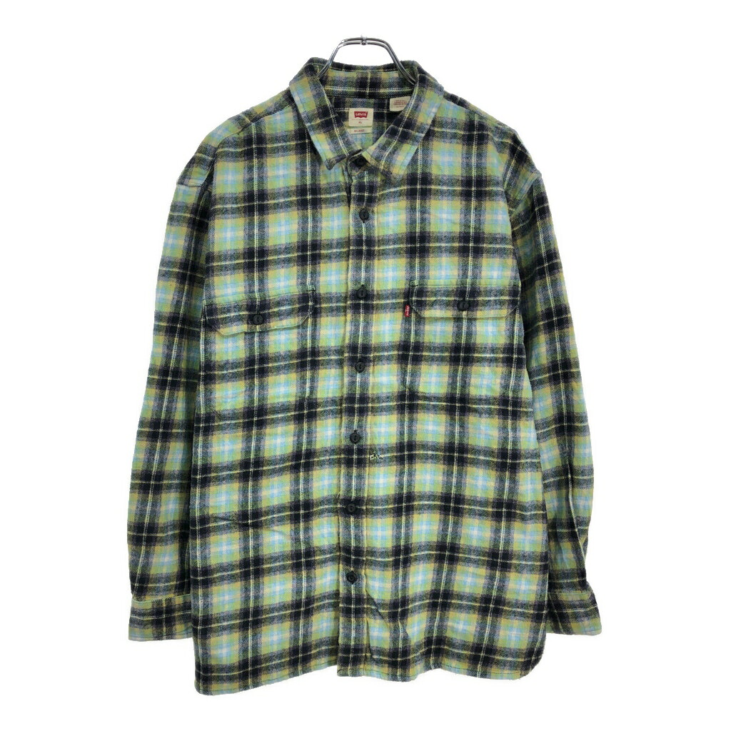 Levi\'s リーバイス 長袖シャツ チェック マルチカラー(メンズ XL)中古 古着 U9700