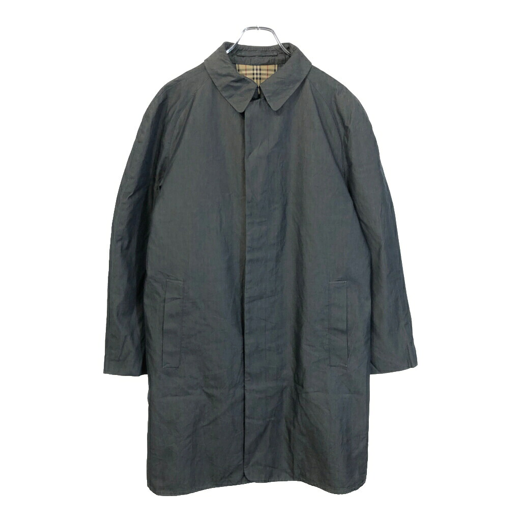 イングランド製 BURBERRY バーバリー ナイロンコート グレー(メンズ 50 R)中古 古着 U9743｜YAMAHISA USEDCLOTHINGSHOP