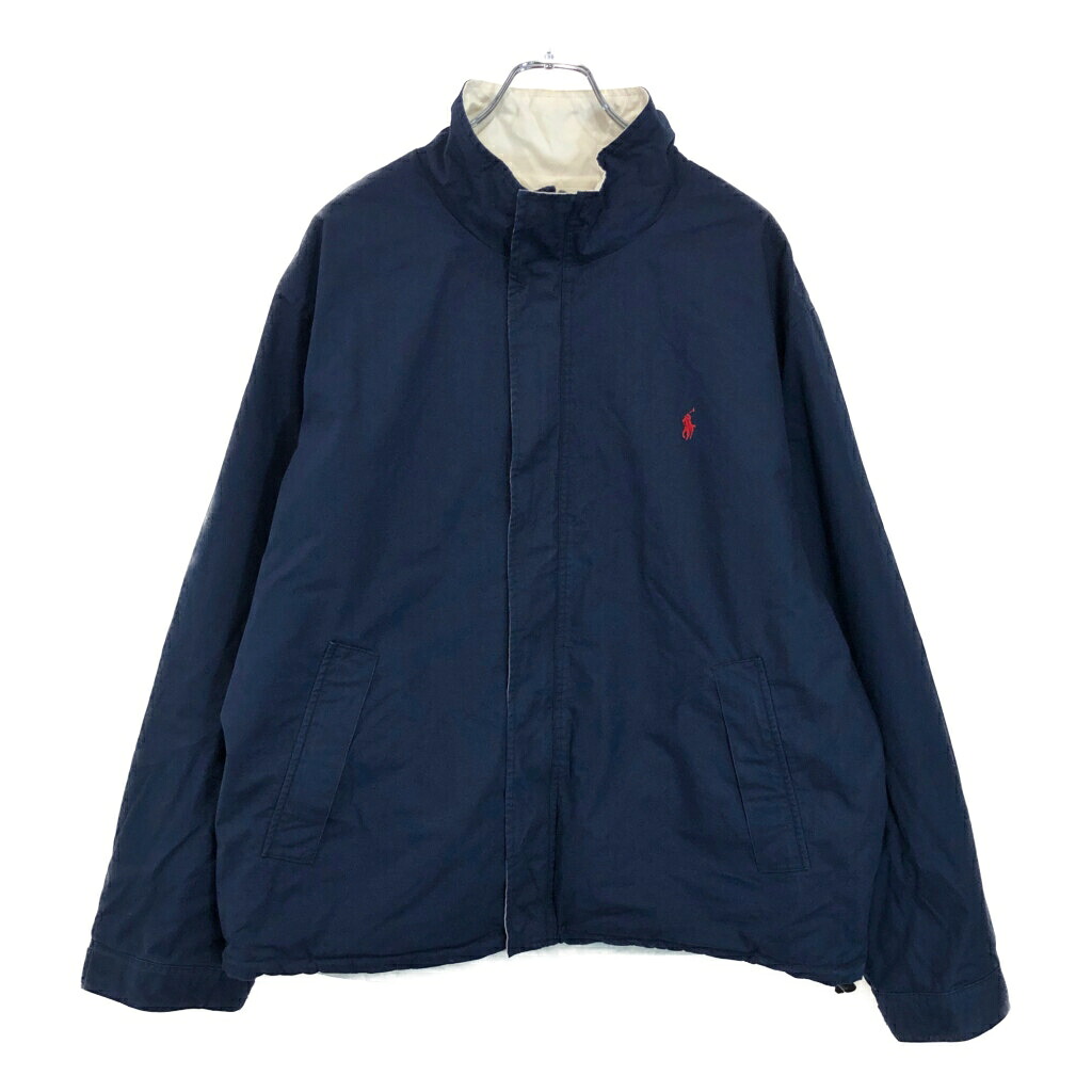 00年代 Polo by Ralph Lauren ポロ ラルフローレン リバーシブル ウィンドブレーカージャケット(メンズ XL)中古 古着 U9746