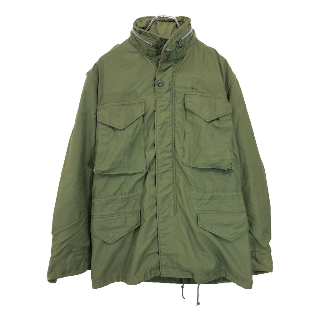 70年代 米軍実物 U.S.ARMY M-65 フィールドジャケット 2nd ヴィンテージ ミリタリー オリーブ(メンズ SMALL REGULAR)中古 古着 U9834