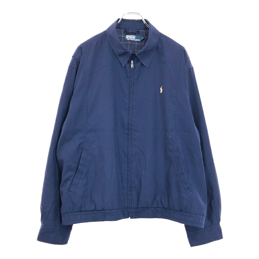 Polo by Ralph Lauren ポロ ラルフローレン スイングトップ ネイビー(メンズ L)中古 古着 U9862|YAMAHISA USEDCLOTHINGSHOP
