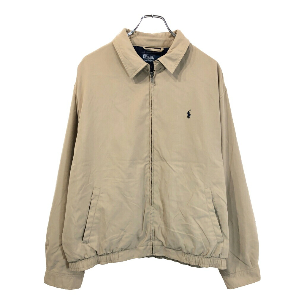 Polo by Ralph Lauren ポロ ラルフローレン スイングトップ ベージュ(メンズ L)中古 古着 U9844