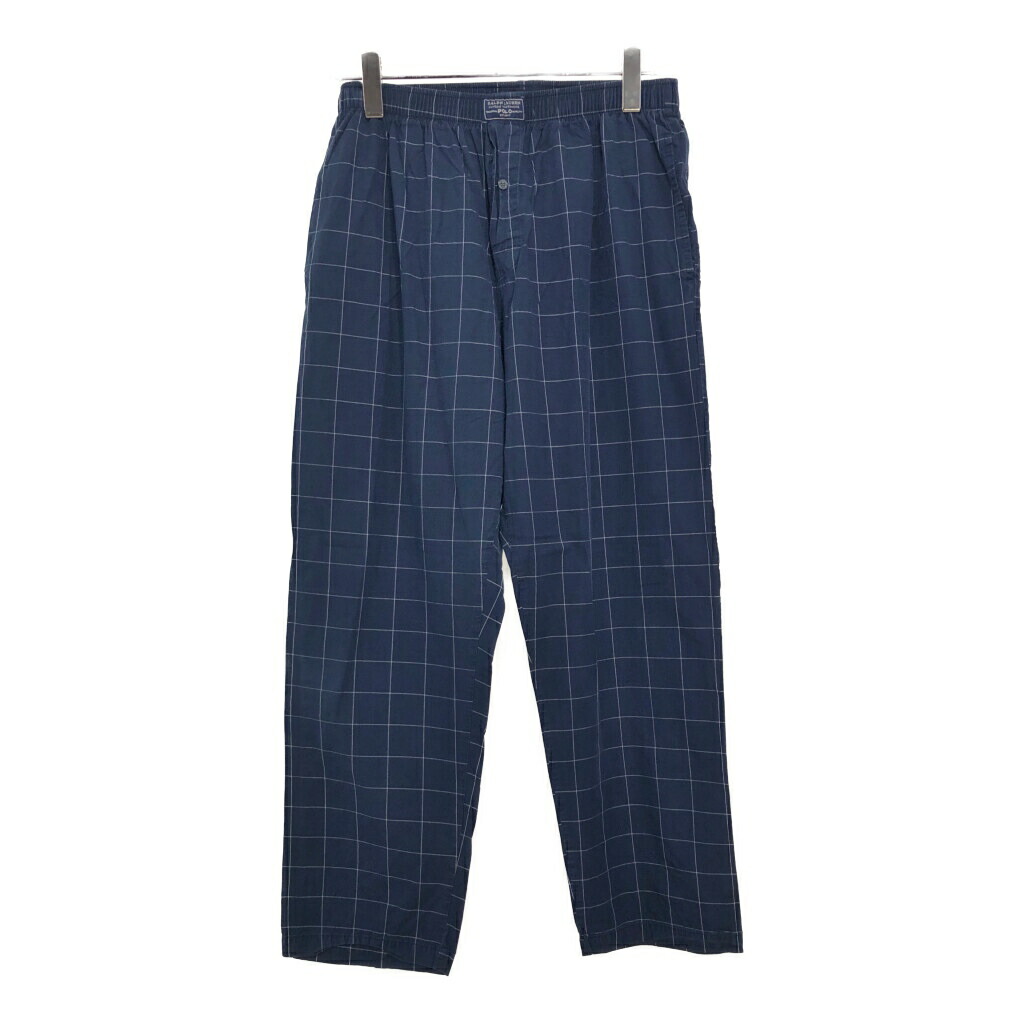 polobyralphlaurenラルフローレンパジャマパンツブラックウォッチ Polo Ralph Lauren ブラックウォッチ パジャマパンツ L 紺 緑
