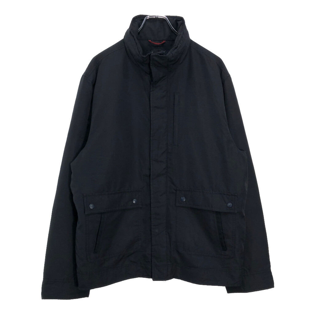 TOMMY HILFIGER トミーヒルフィガー ジャケット ブラック(メンズ L)中古 古着 V0130