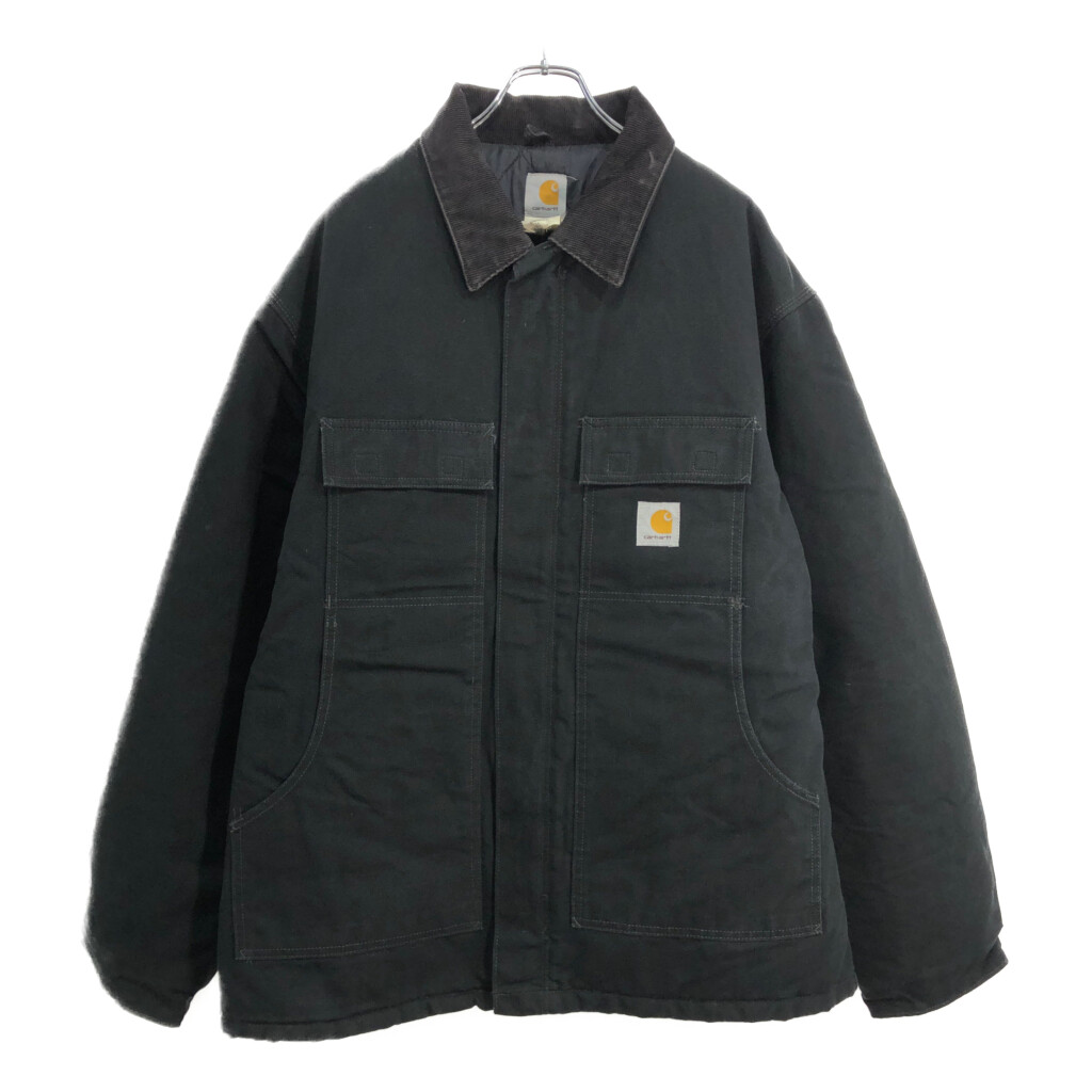 Carhartt トラディショナルコート　企業ロゴ　ブラック　sサイズ Carhartt トラディショナルコート 企業ロゴ ブラック sサイズ