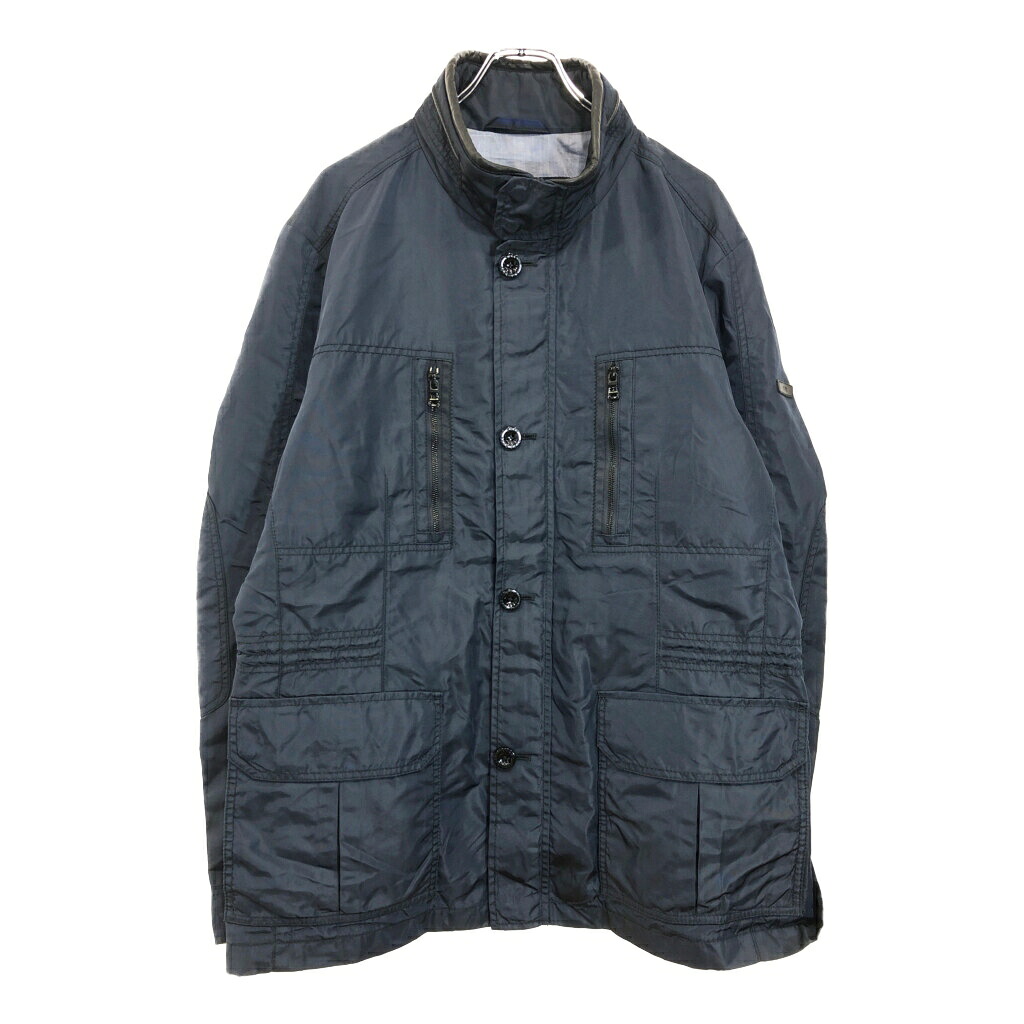 HUGO BOSS ヒューゴボス ナイロンジャケット ネイビー(メンズ 46 R)中古 古着 V0281